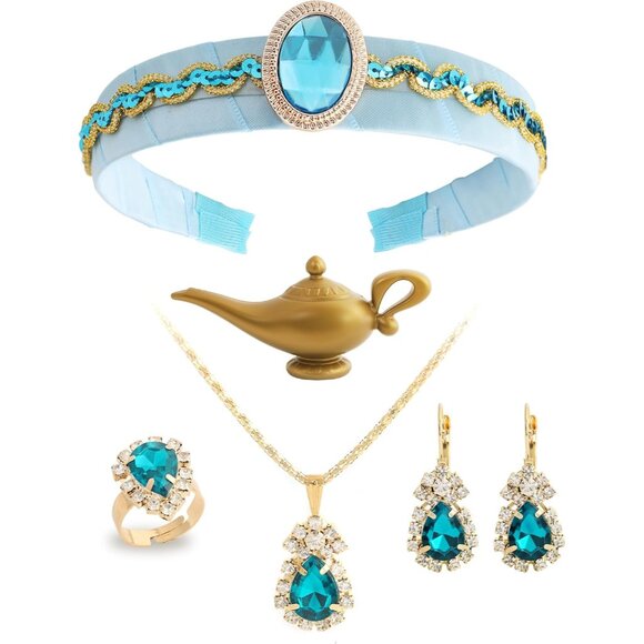 Other - Arabian Princess Costume Jewelry Set Headband Magic Lamp Accessories Halloween